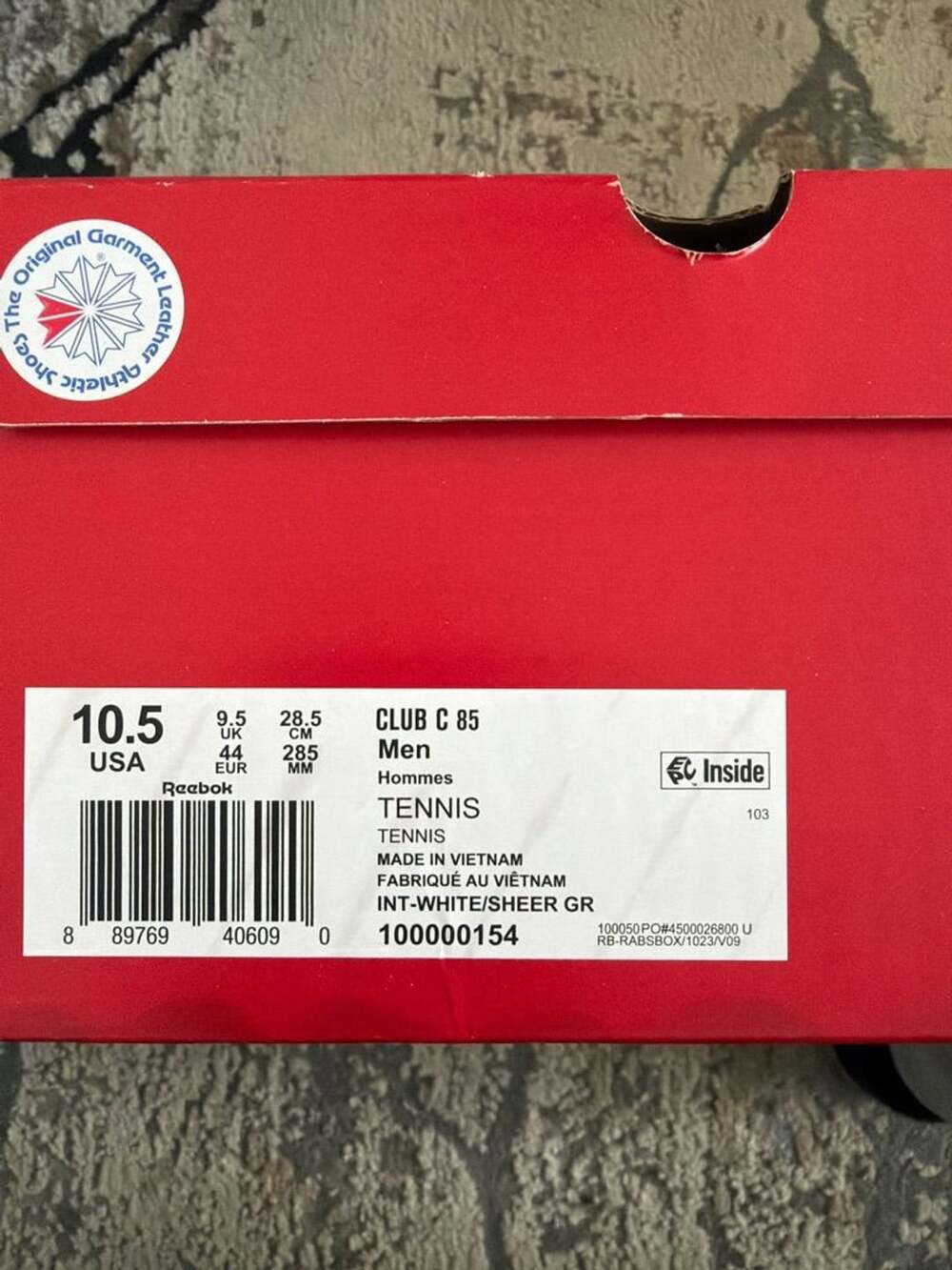 Reebok Club C 85 Size 10.5 Men White Shoes